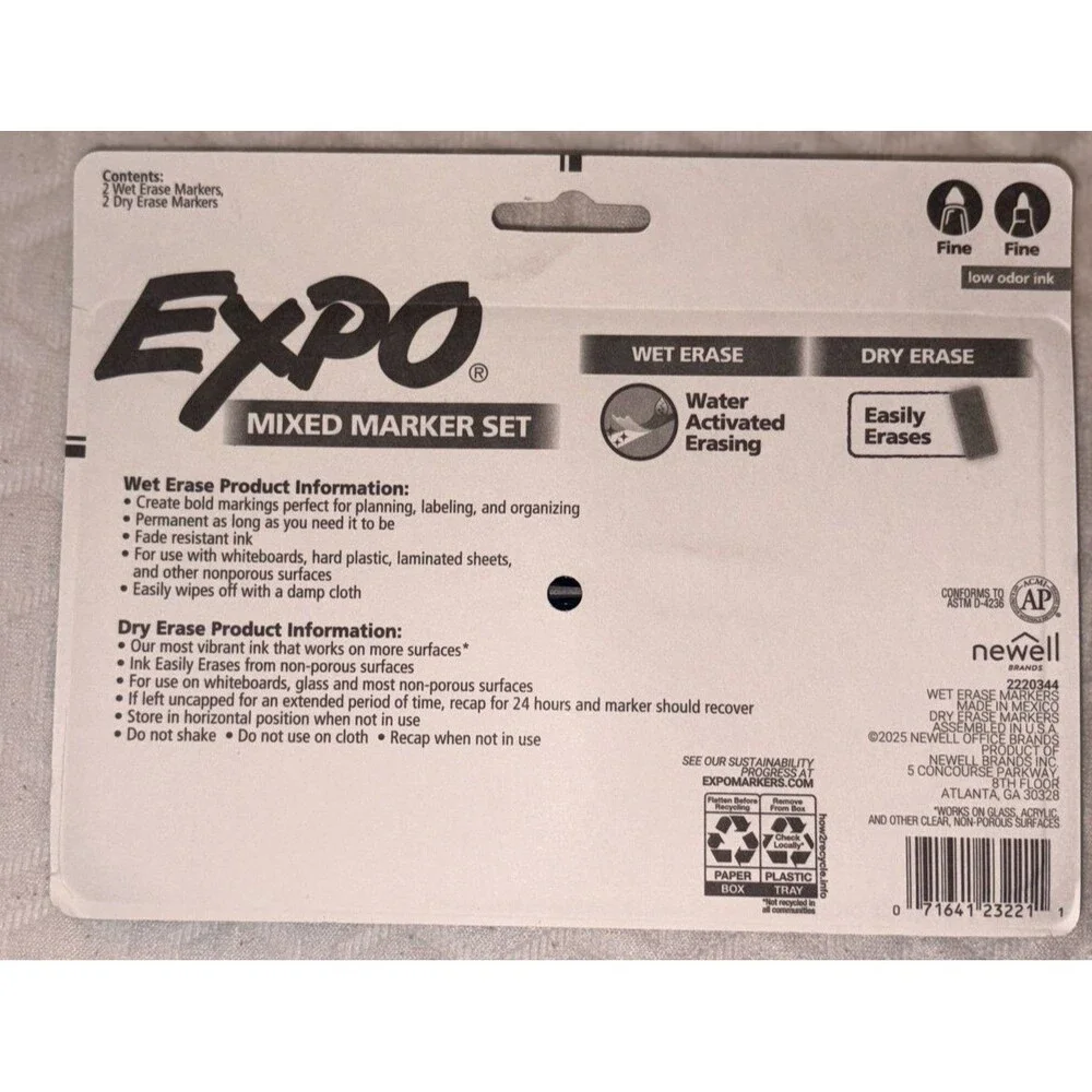 Expo Dry Erase‎ Marker 4 pack NEW in Packaging Blue / Light Blue